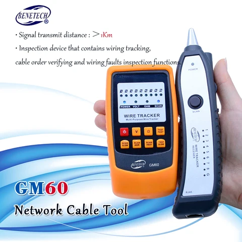 Набор инструментов GM60, тестер для обнаружения телефонных проводов, RJ45, RJ11