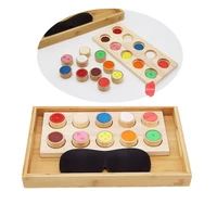 montessori tactile toys preshool educational equipment for sensorial sense experience early learning tool kids wooden board game