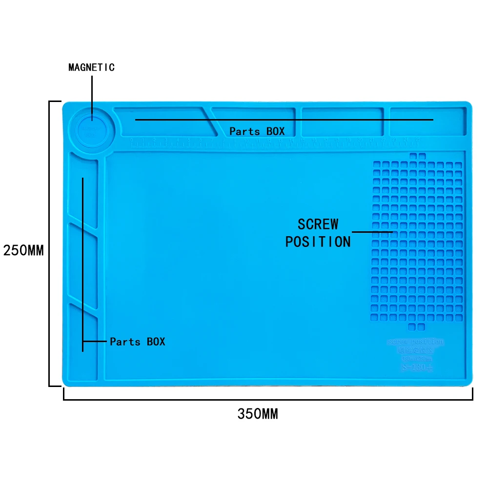 

ESD Heat Insulation Working mat Soldering Station Iron Phone Computer Repair Mat Magnetic Heat-resistant BGA Insulator Platform
