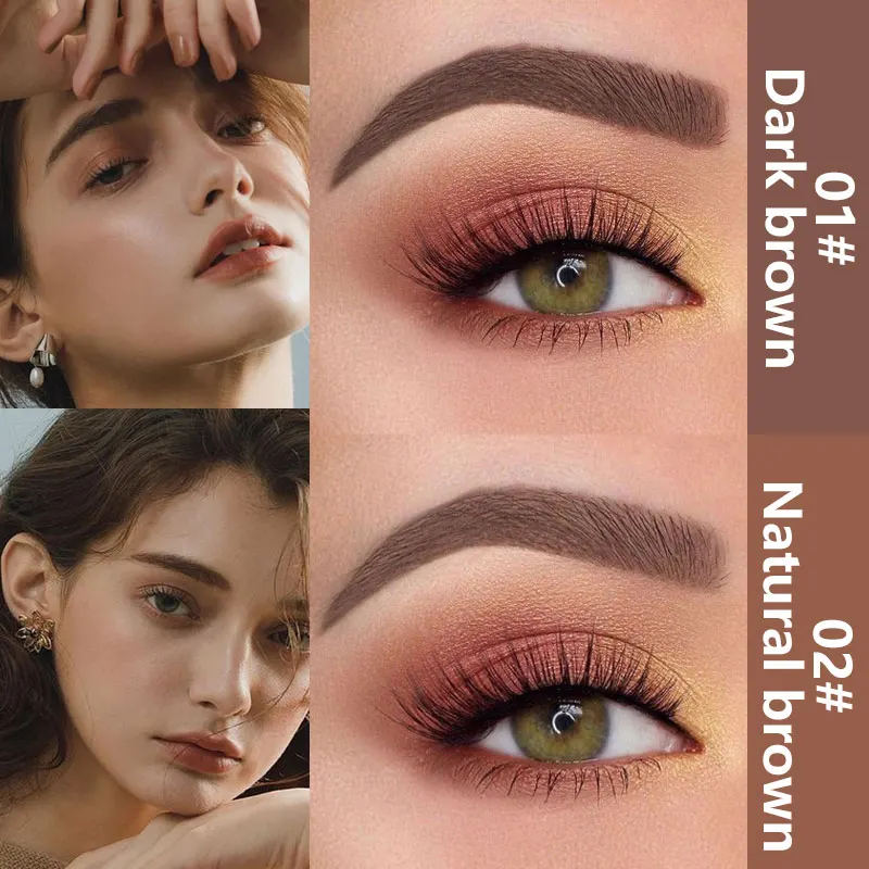 Горячая продажа двойной головкой Водонепроницаемый Eyebrown долговечный оттенок