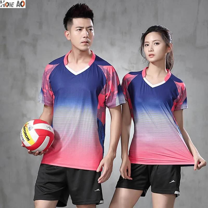 

HOWE AO New Men/Women Badminton clothes Tennis Jerseys Sportswear Table Tennis Training body building volleyball wear 2020