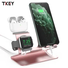 Three-in-one Charging Holder Mobile Phone Desktop Stand Storage for Apple All iPhone Apple Watch SE/6/5/4/3/2/1 AirPods Pro/2/1