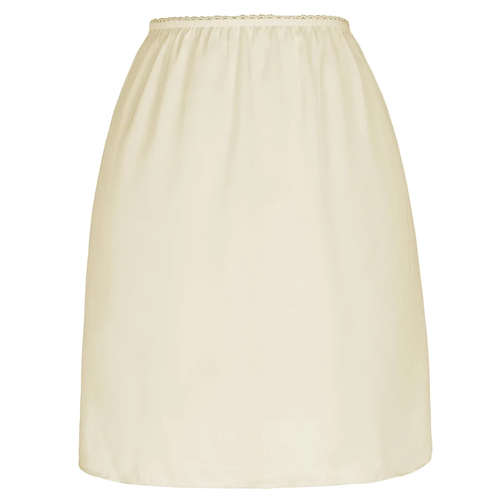 Kate Kasin белая атласная Нижняя юбка половина скольжения женское сексуальное короткое нижнее белье Нижняя юбка для женщин летняя черная юбка-комбинация