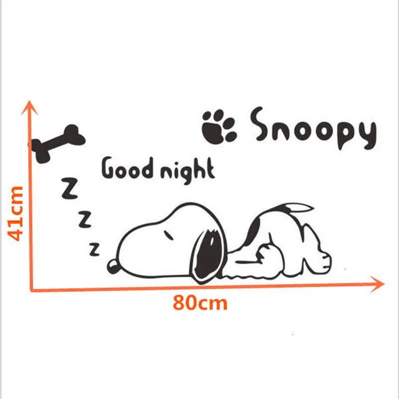 3D мультяшная собака Наклейка на стену Сделай Сам зеркальные акриловые
