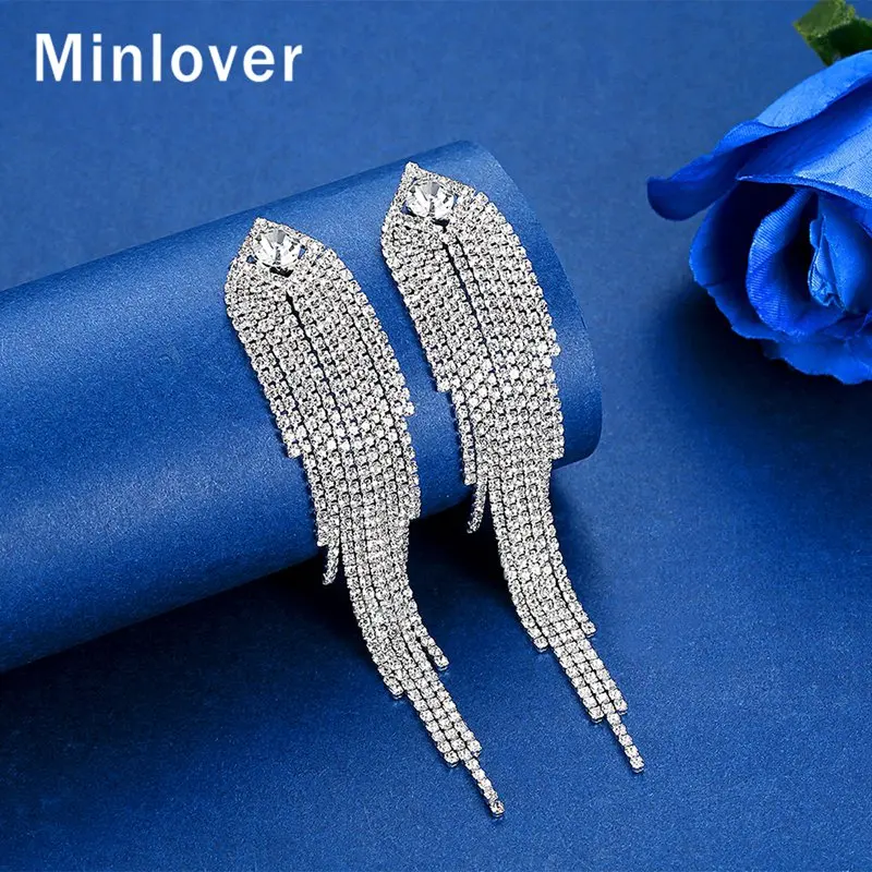 Minlover 2019 модные новые роскошные комплекты свадебных ювелирных изделий для