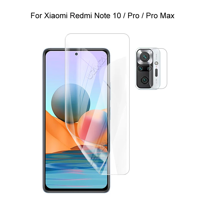 Для Xiaomi Redmi Примечание 10 / Pro Note Max Защита камеры и защитное покрытие для экрана HD