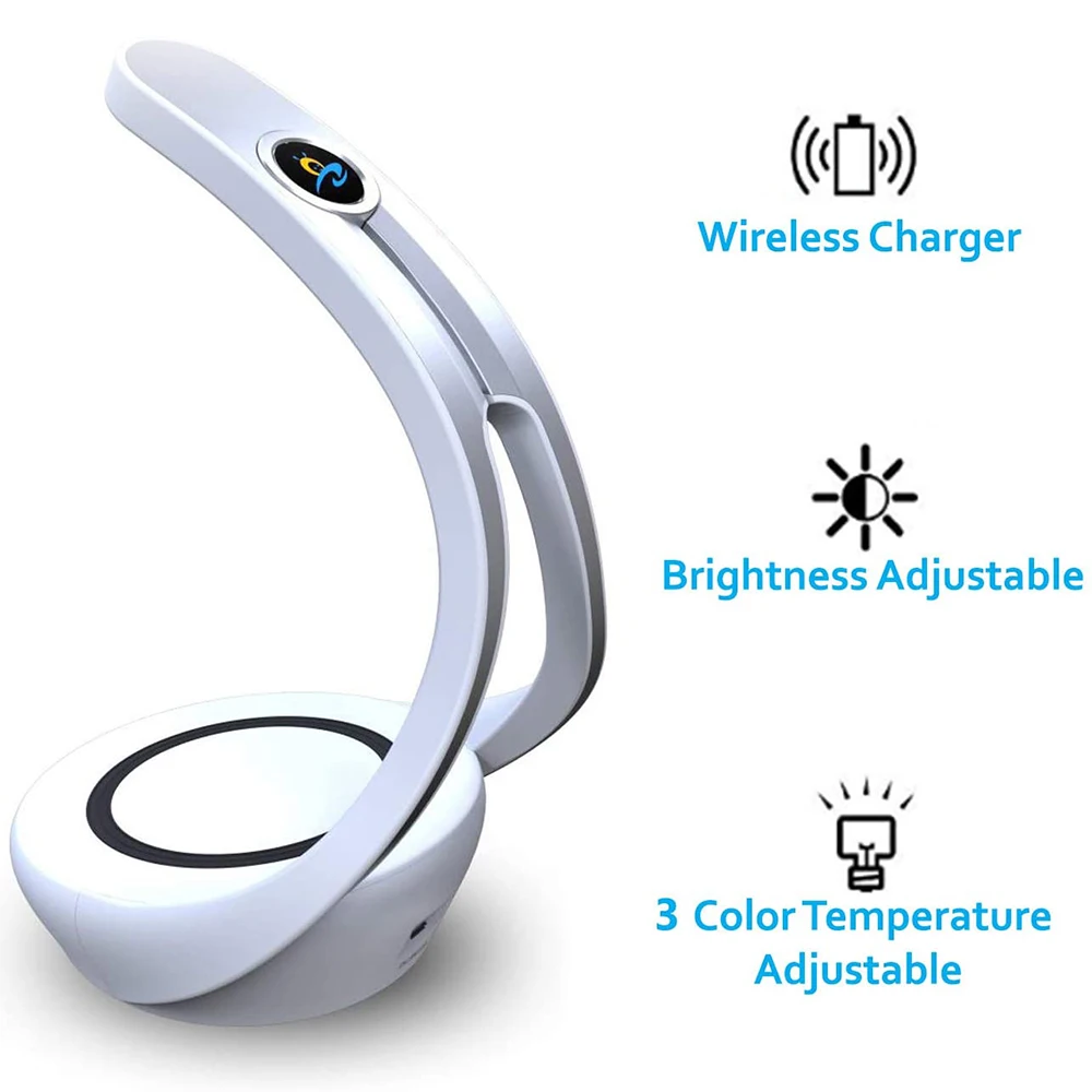 Сенсорная лампа управления беспроводным зарядным устройством Qi быстрая зарядка