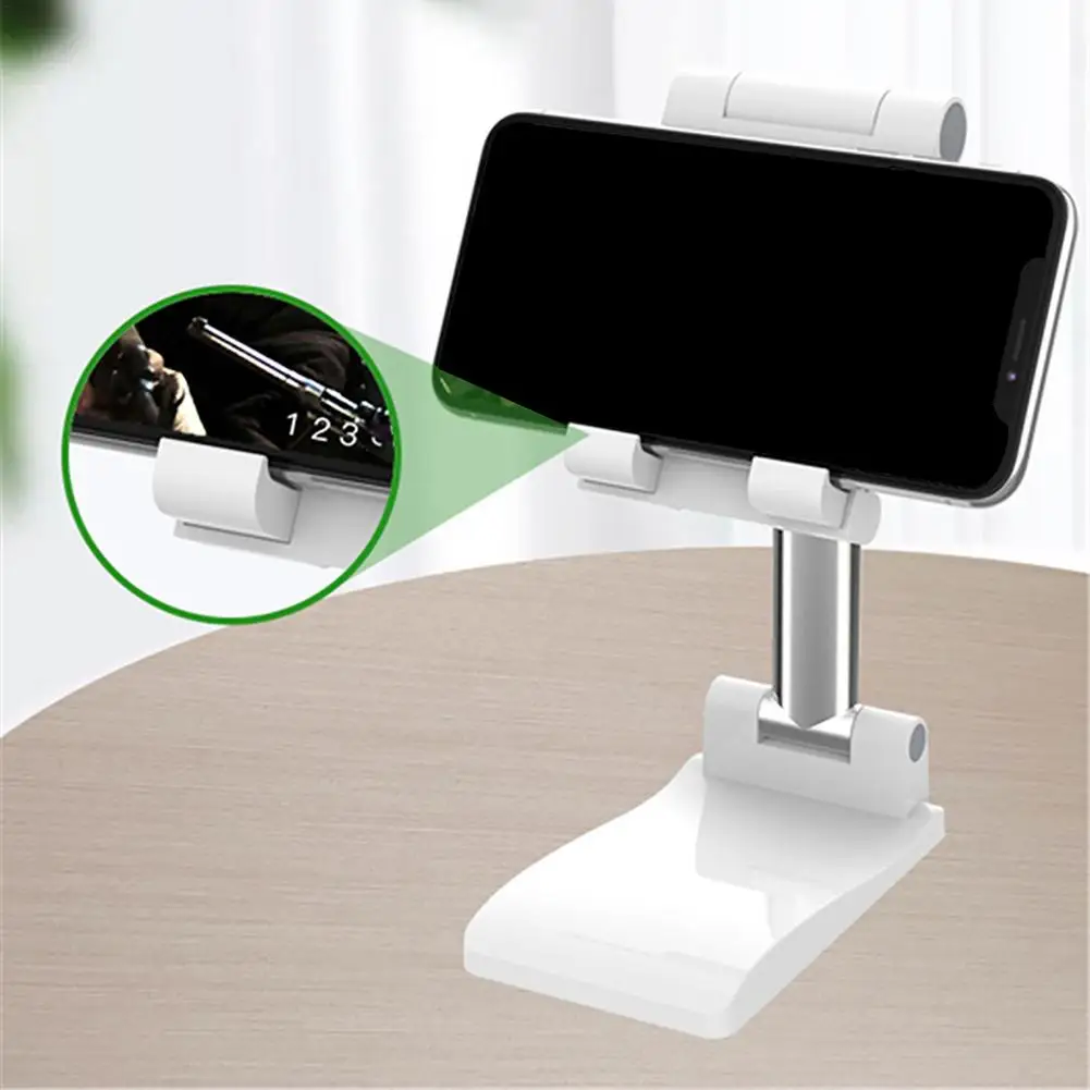 Phone Stand With Mirror For IPhone 12 Pro Max Xiaomi Mi Mobile Holder Foldable Desk Bracket 8 11X XS Tablet | Мобильные телефоны и