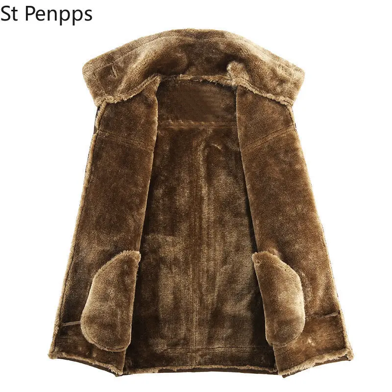 Мужская винтажная байкерская куртка из ПУ кожи с воротником-стойкой и карманами |