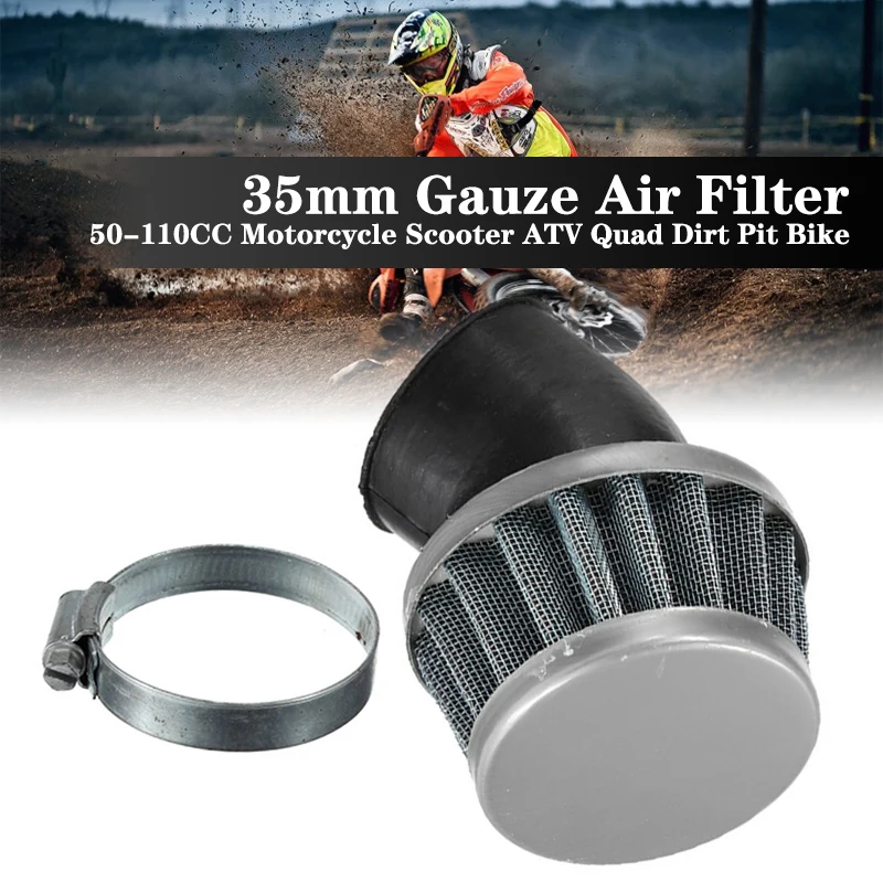 

NEW Universal 35MM Motorcycle Mushroom Head Air Filter Clamp On Air Filter Cleaner Hot Selling For 50-110CC