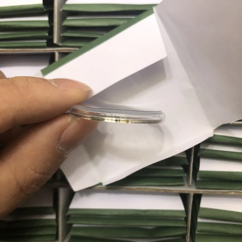 Аксессуары для часов круглое Золотое кольцо пластиковая крышка акриловое