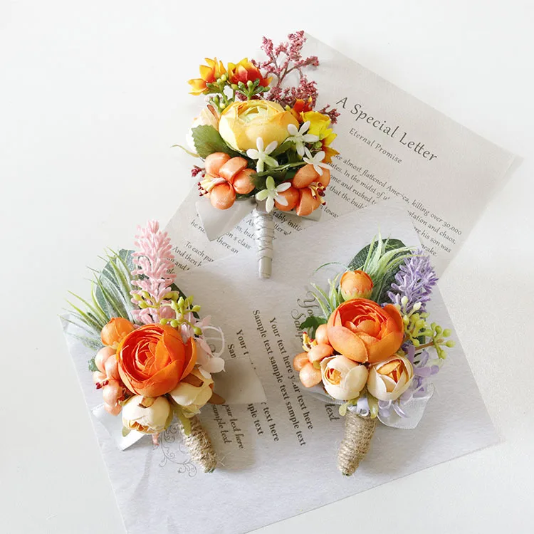 

Bride Charm Bracelet Rose Bud Wrist Corsage Bracelet Fairy Sen Department Small Fresh Wedding Bridesmaid Gifts Bridal Jewelry