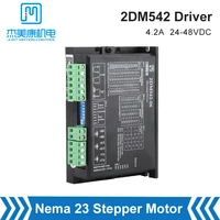 jmc stepper motor driver 2dm542 2 phase 24 48vdc output 4a nema 23 hybrid motor for cnc milling machine motor control