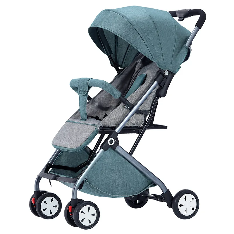 Stroller can sit and lie light baby stroller stroller baby stroller folding high landscape