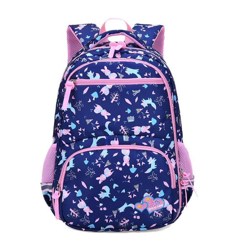 Студенческий школьный рюкзак двух размеров для девочек, милый рюкзак с цветочным принтом, Детский рюкзак, простой влагостойкий рюкзак, школ...