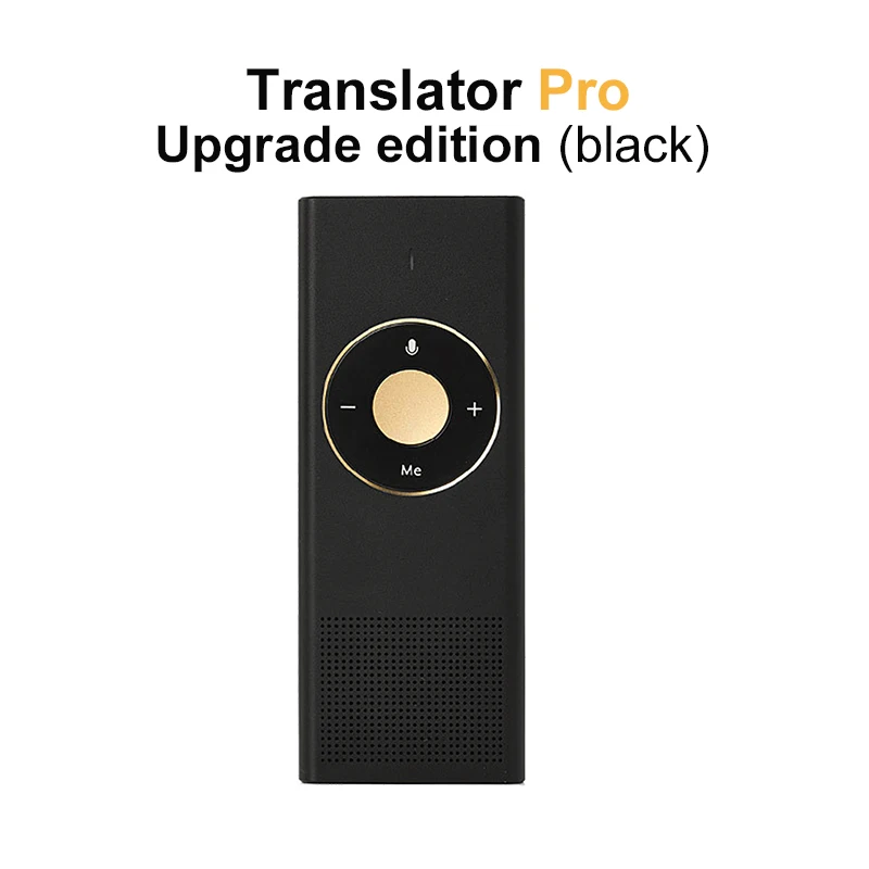Translator Pro black Xiaomi Moyu AI голосовой переводчик портативный мини 14 языков переводчик интеллектуальное карманное устройство для путешествий, учебы, бизнеса - Цвет: Translator Pro black