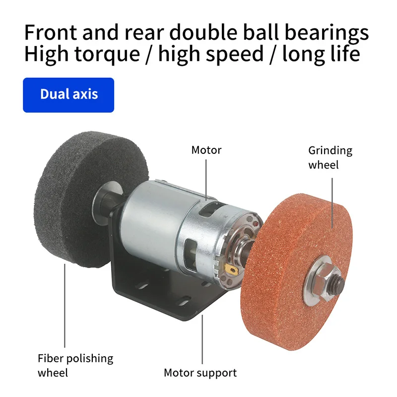 Шлифовальная машина маленький бытовой мини-станок для полировки ножей