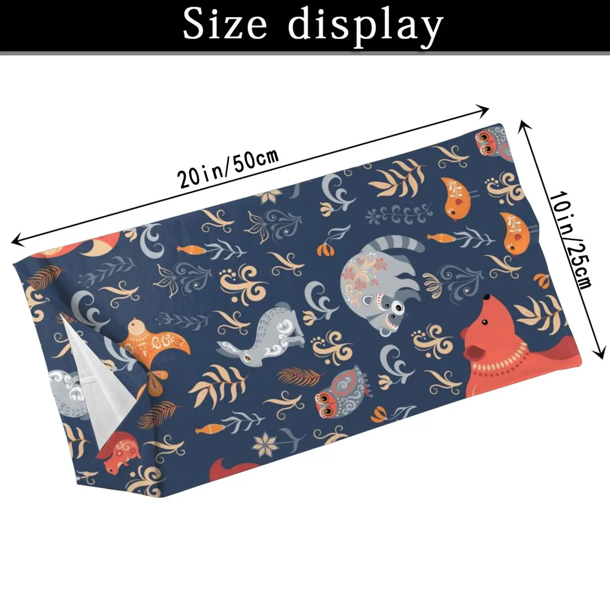 Пыленепроницаемый шарф унисекс Волшебная трубка сказочный лес лиса медведь енот