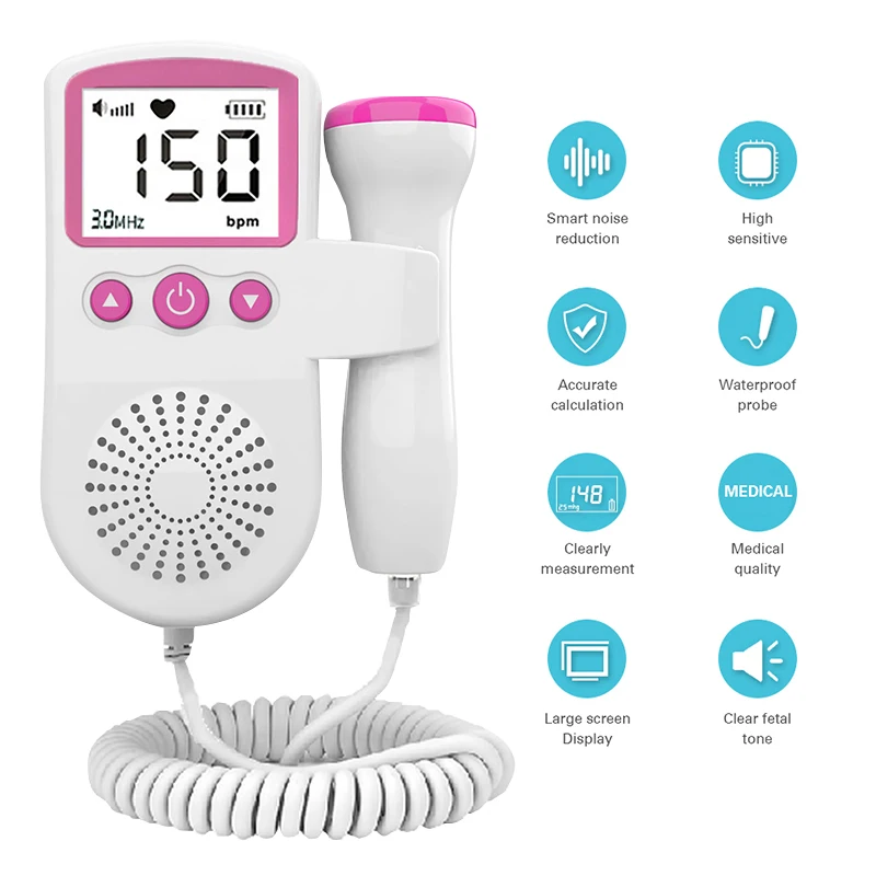 Допплер 3 МГц фетальный детский монитор сердечного ритма для беременных женщин