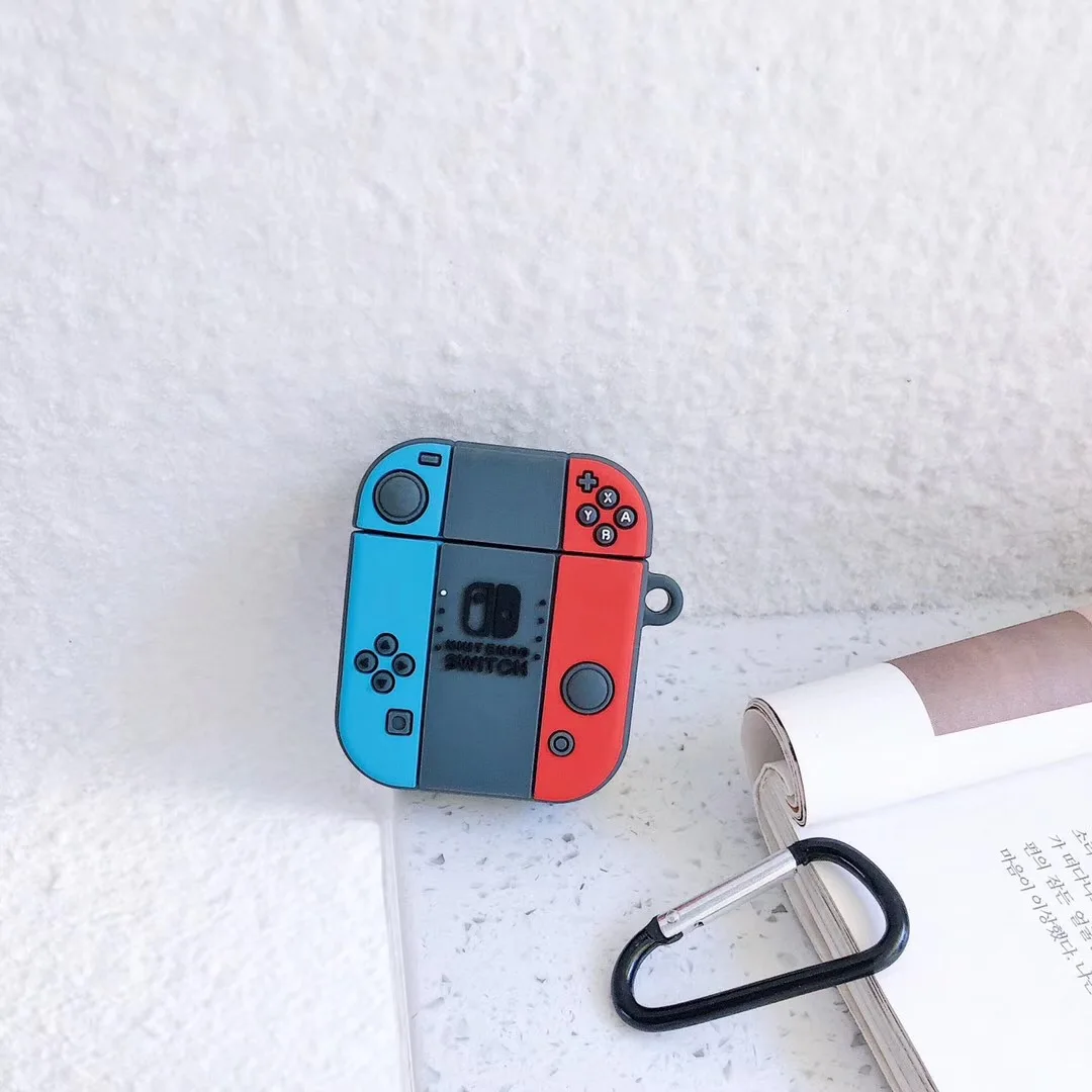 Чехол для AirPods для мальчиков, мягкий чехол для игровых наушников, чехол для Airpods 2, чехол для наушников для Apple Air Pods, чехол для наушников, карабин