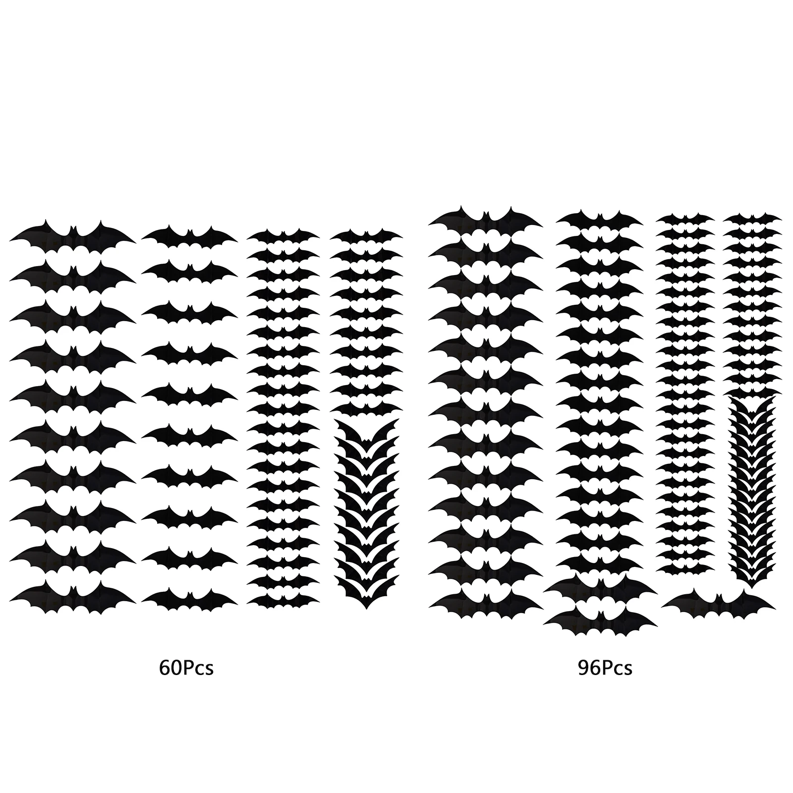 Набор украшений на Хэллоуин из ПВХ 60/96 шт. | Игрушки и хобби