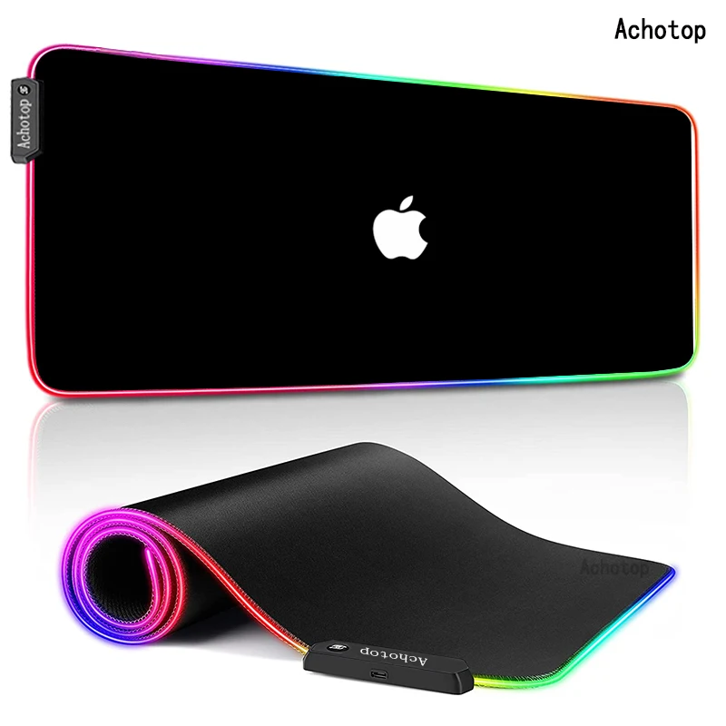 

Gaming Mouse Pad Computer Mousepad Large Apple Mouse Pad Gamer XXL Mouse Carpet Mause Pad LED PC Desk Play Mat with Backlit RGB