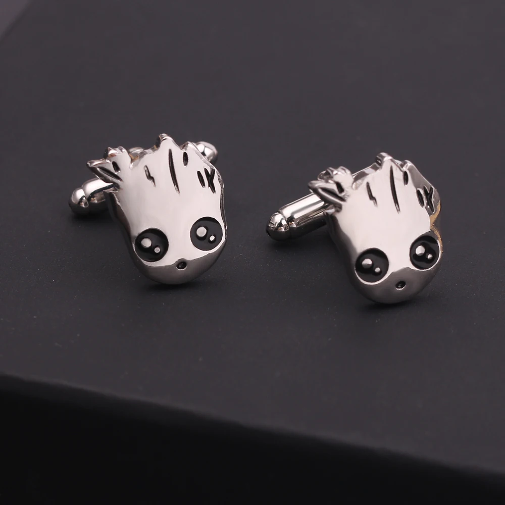 

Disney Marvel Sci-fi Action Movie Guardians of the Galaxy Cufflinks Superhero Groot Cute Cartoon Cufflinks Jewelry Gift For Man