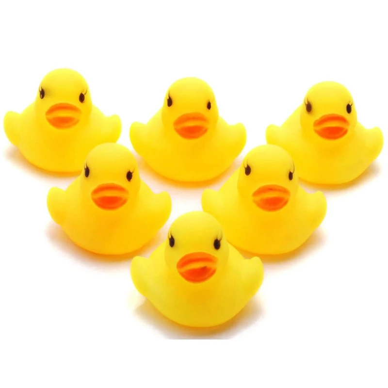 5 шт. желтая Ванна для маленьких детей игрушки милая резиновая пищащая