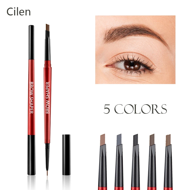 Стереоскопический глаз с двойной головкой бровей карандаш брови натуральный тон