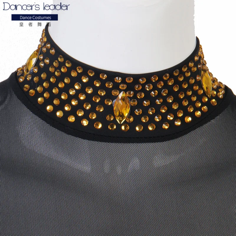 Высококачественная одежда для соревнований по бальному танцу с черными