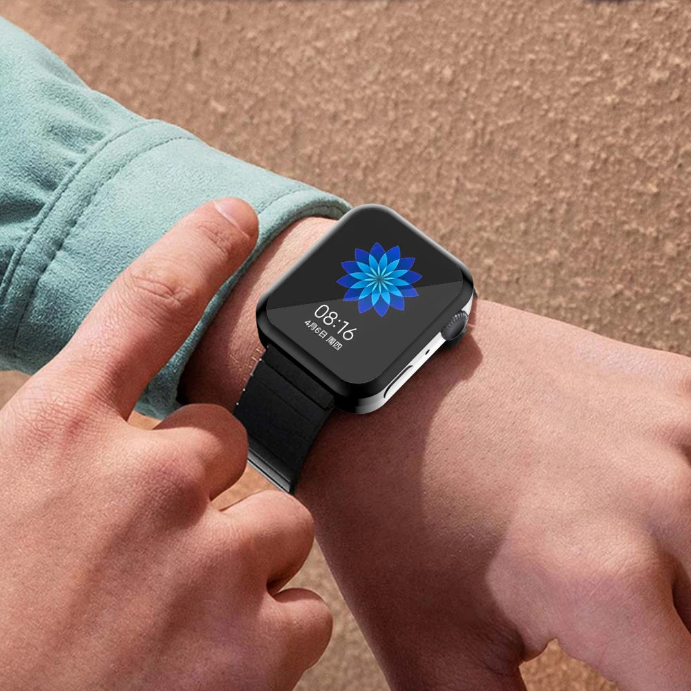 Защитный экран мягкий чехол для Xiaomi Smart Watch тонкий ТПУ бампер Mi Легкие