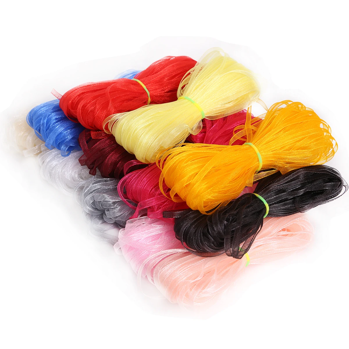 20 ярдов/партия 3 мм ширина лента из органзы оптовая продажа подарочное украшение