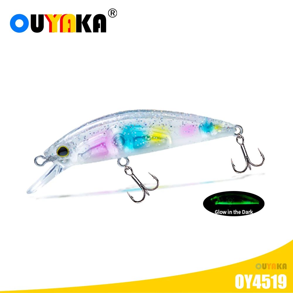 Minnow Fishing Accessories Lures Sinking Weights 6g 50mm Isca Artificial Accesorios De Pesca Glow In The Dark For Seabass Leurre