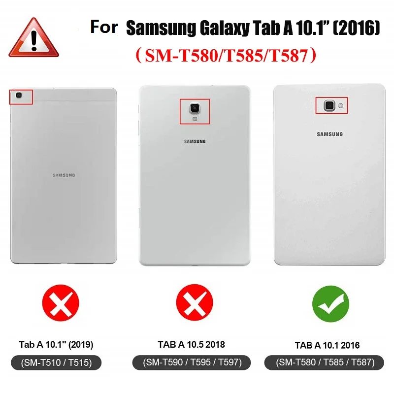 Чехол для Samsung Galaxy Tab a 10 1 2016 чехол с автоматическим просыпанием сна из
