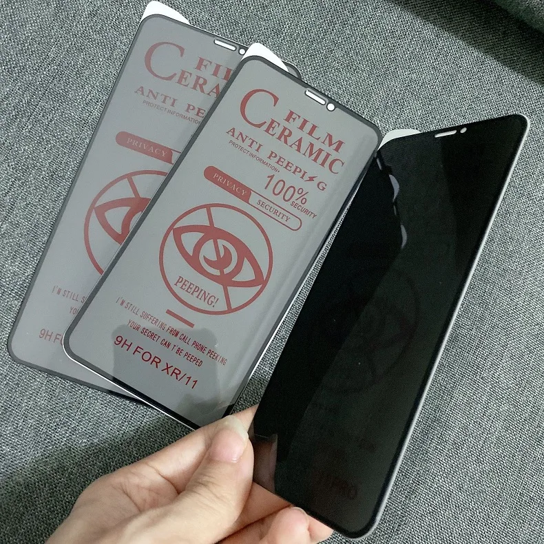 Soft Ceramic Antispy Screen Protector For iPhone 13Pro Max 12 11 Pro Max Mini X XS Max XR 7 8 6 Plus SE2 Privacy Protective Film