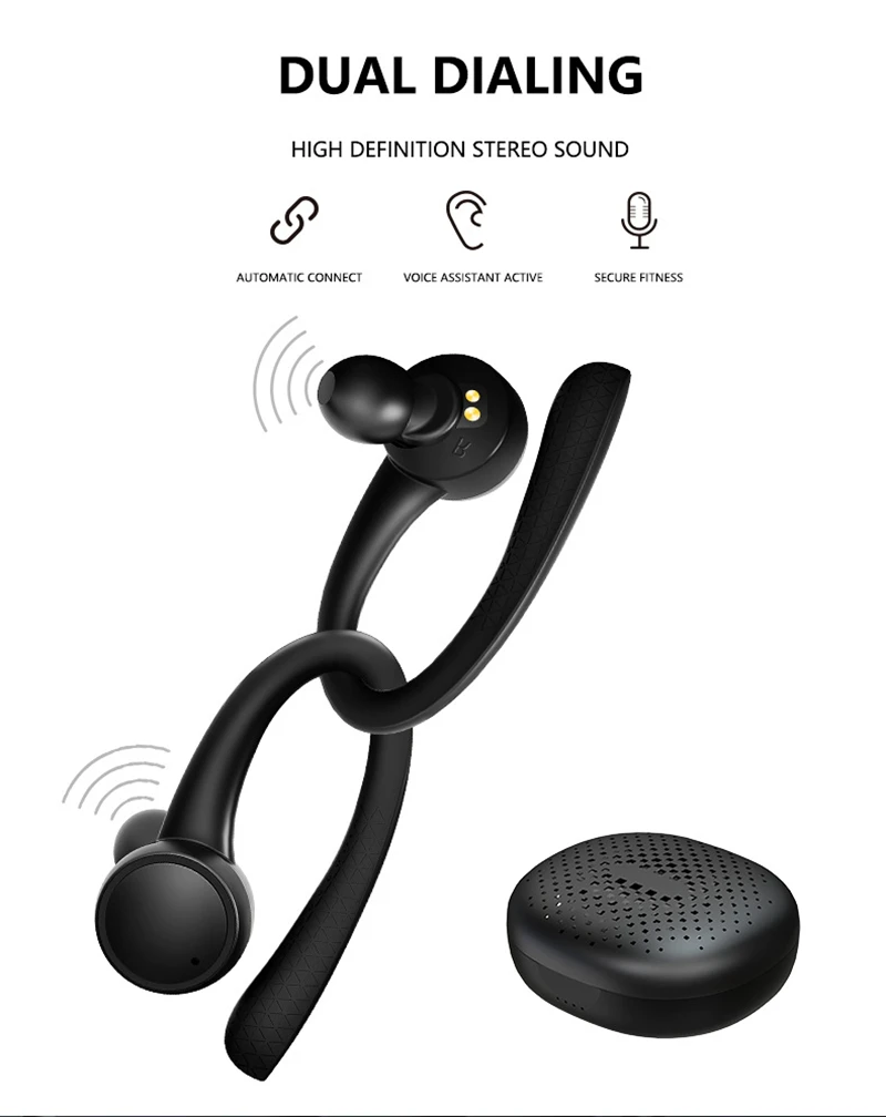 T7 Pro TWS 5,0 беспроводные Bluetooth наушники HiFi стерео беспроводные наушники Спортивная гарнитура с зарядным устройством для всех смартфонов