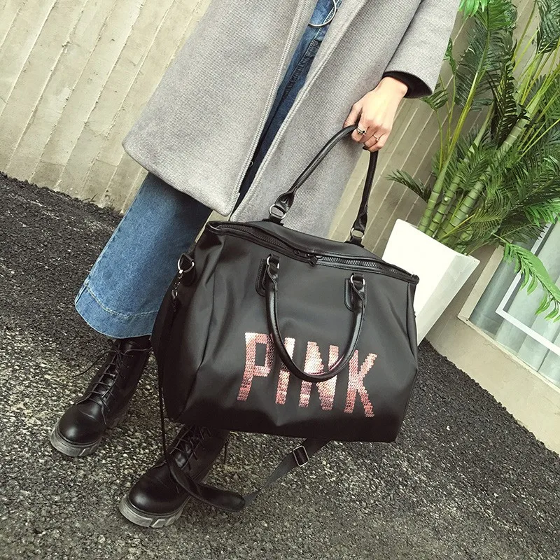 

2021 Sequin Ladies Travel Bag Handbag Men Duffel Bags Fitness Pack Messenger Packs Waterproof Woman Mountaineering Bag Yoga Bag