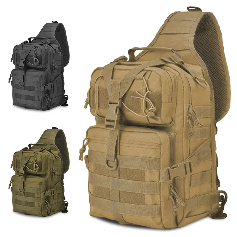 Военный тактический рюкзак 20 л штурмовой на плечо нагрудная сумка мужской