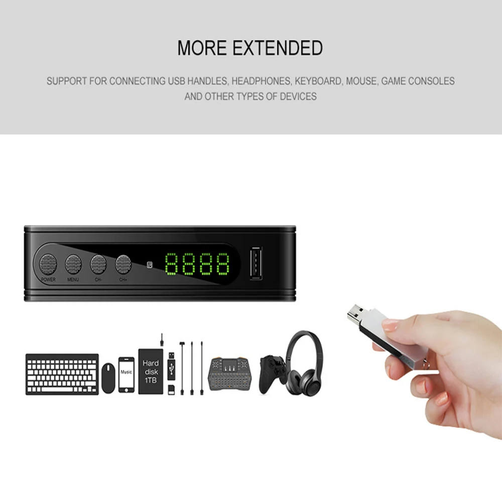 HD1080p ТВ приемник U2C DVB приставка тюнер для монитора USB2.0 декодер Dvbt2|Спутниковое ТВ|
