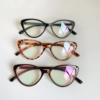 trendy spectacle frame anti blue light glasses cat eye women brand designer eyewear optical myopia nerd black purple eyeglasses