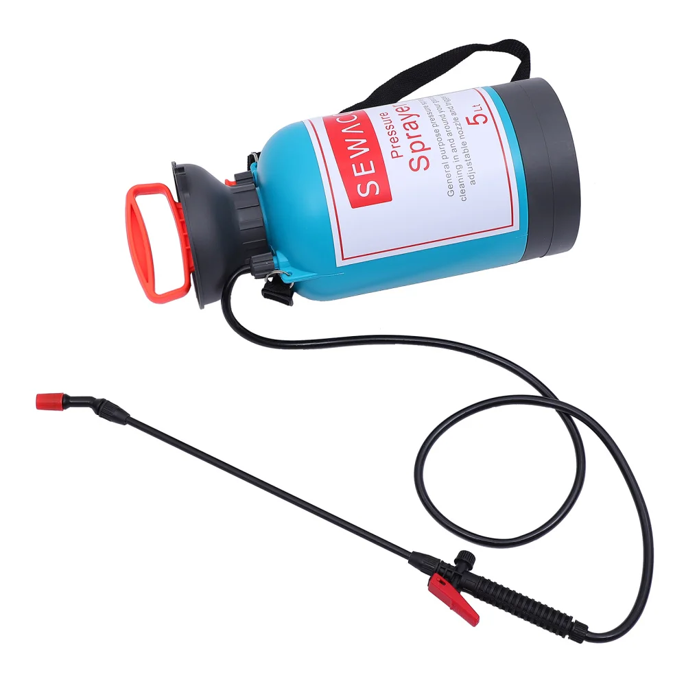 

Shoulder-type Garden Pneumatic Watering Pot Sprayer Manual Watering Pot With High Pressure Garden Supplies (Blue Grey 5L)