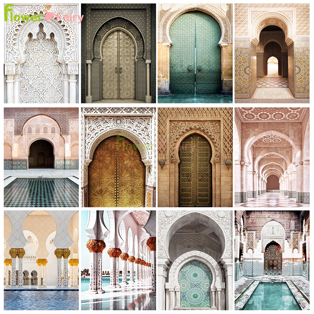 

Morocco Architecture Religion Palace Door Gate Nordic Poster Wall Art Canvas Painting Wall Pictures For Living Room Unframed