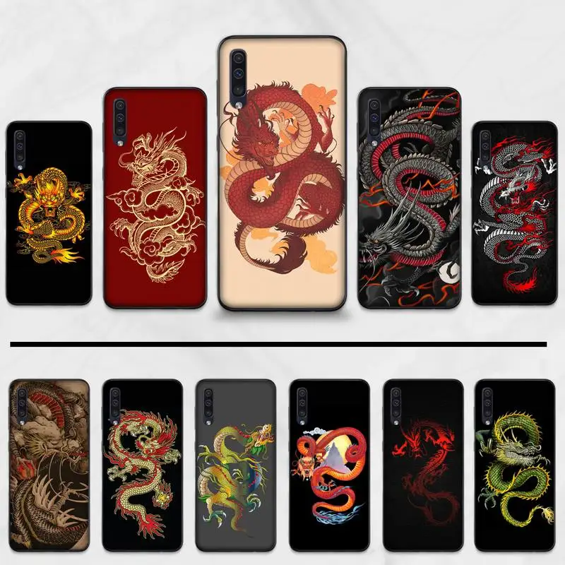 Чехол для телефона с изображением китайского дракона Samsung Galaxy M10 20 30 A 40 50 70 71 6S A2 A6 A9