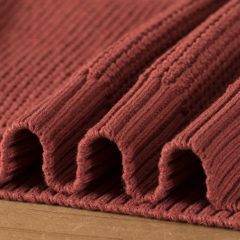 Простой тяжелый свитер в японском ретро стиле для мужчин модный оранжевый