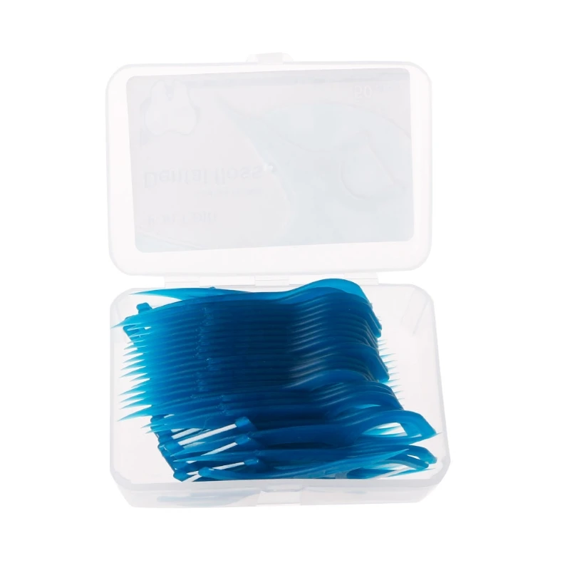 

50pcs Dental Floss Flosser Picks Teeth Toothpicks Stick Oral Care Tooth Cleaning K3NE