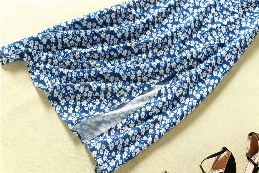 

JCHB 2021 summer star with high-end women's fashion temperament medium length floral Short Sleeve Dress