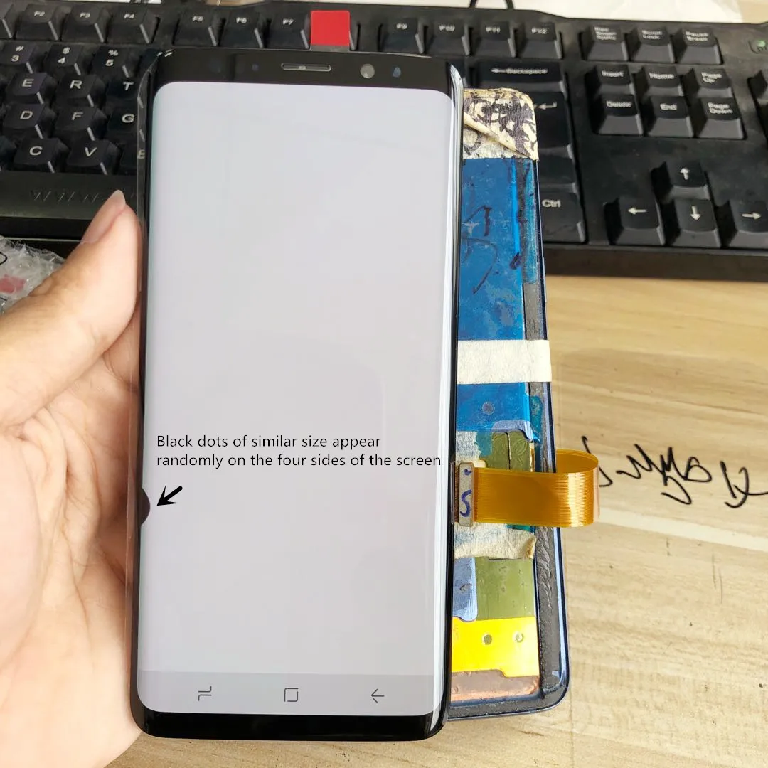 100% Original AMOLED lcd For SAMSUNG Galaxy S9 G960 G960N G960F LCD with dead pixels Display Touch Screen Digitizer Repair Parts