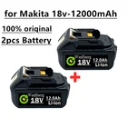 2021 Makita bl1880 bl1860 bl1830 перезаряжаемая батарея + зарядное устройство 3a, 2, 18V, 12.0ah, 12000mah литий-ионная батарея, электроинструменты