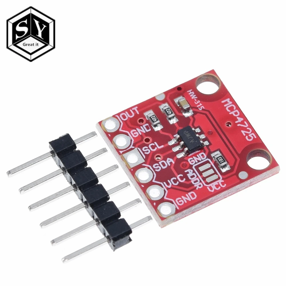 Плата модуля прерывания ЦАП MCP4725 I2C Great IT 1 шт.|board hook|boardboard wireless |