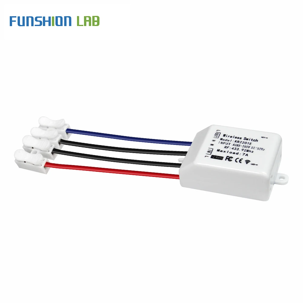 Беспроводной дистанционный выключатель для светодиодной лампы 433 МГц 110 В